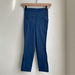 Lululemon Swift Speed High-Rise Crop 21" Mineral Blue Size 2 (NWOT)